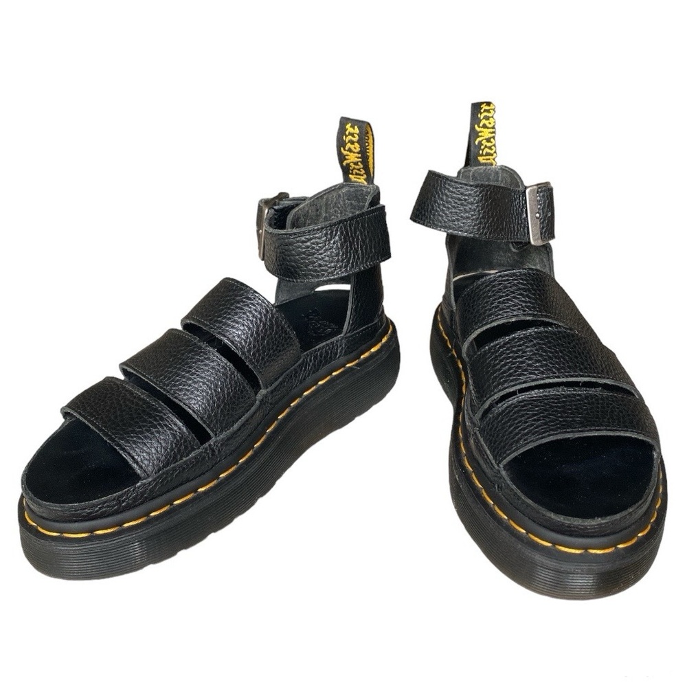 Dr. Martens Clarissa II Leather Platform Sandals Women's Size 7